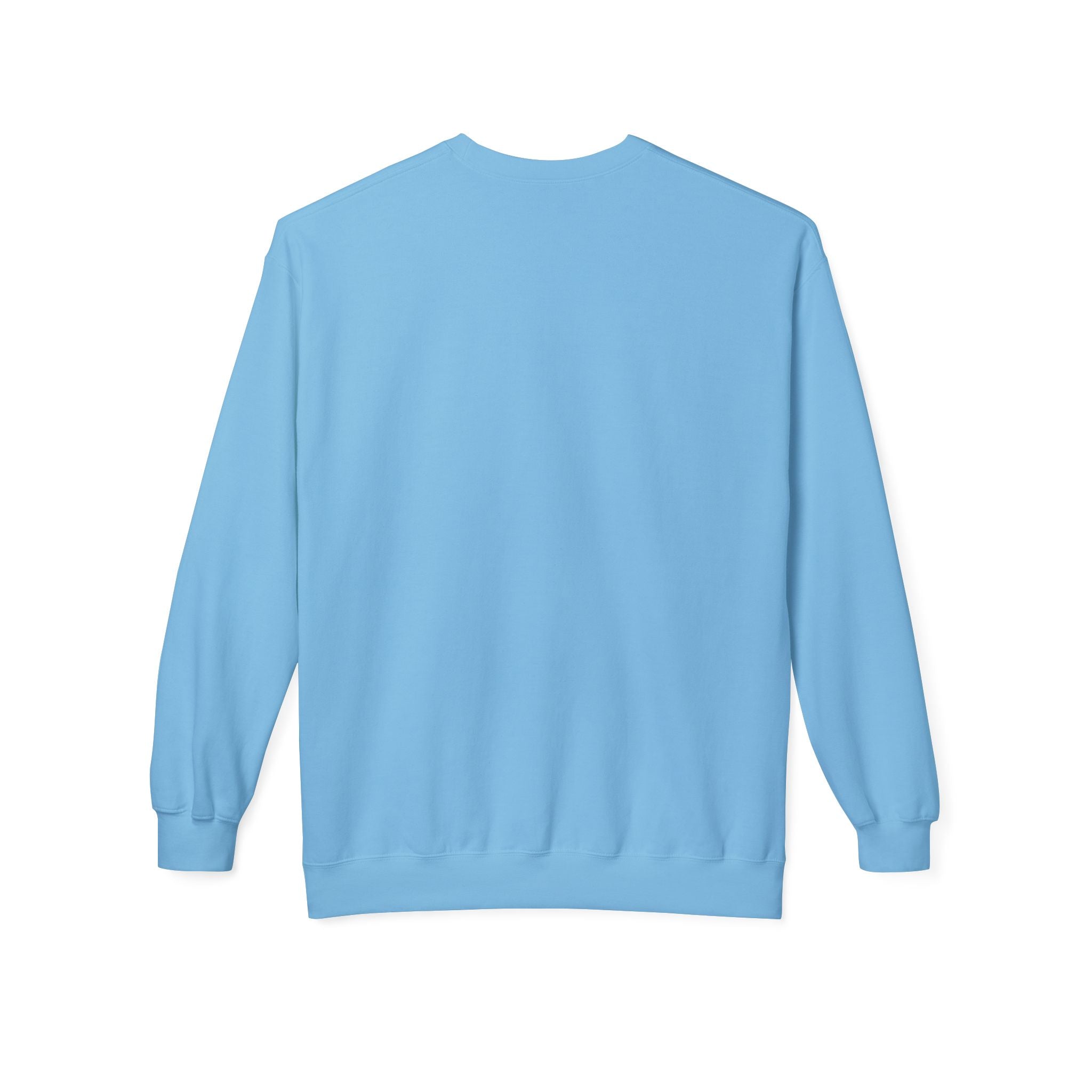 Unisex midweight softstyle fleece crewneck sweatshirt with "I am No Longer A Slave to Fear" printed design on front.