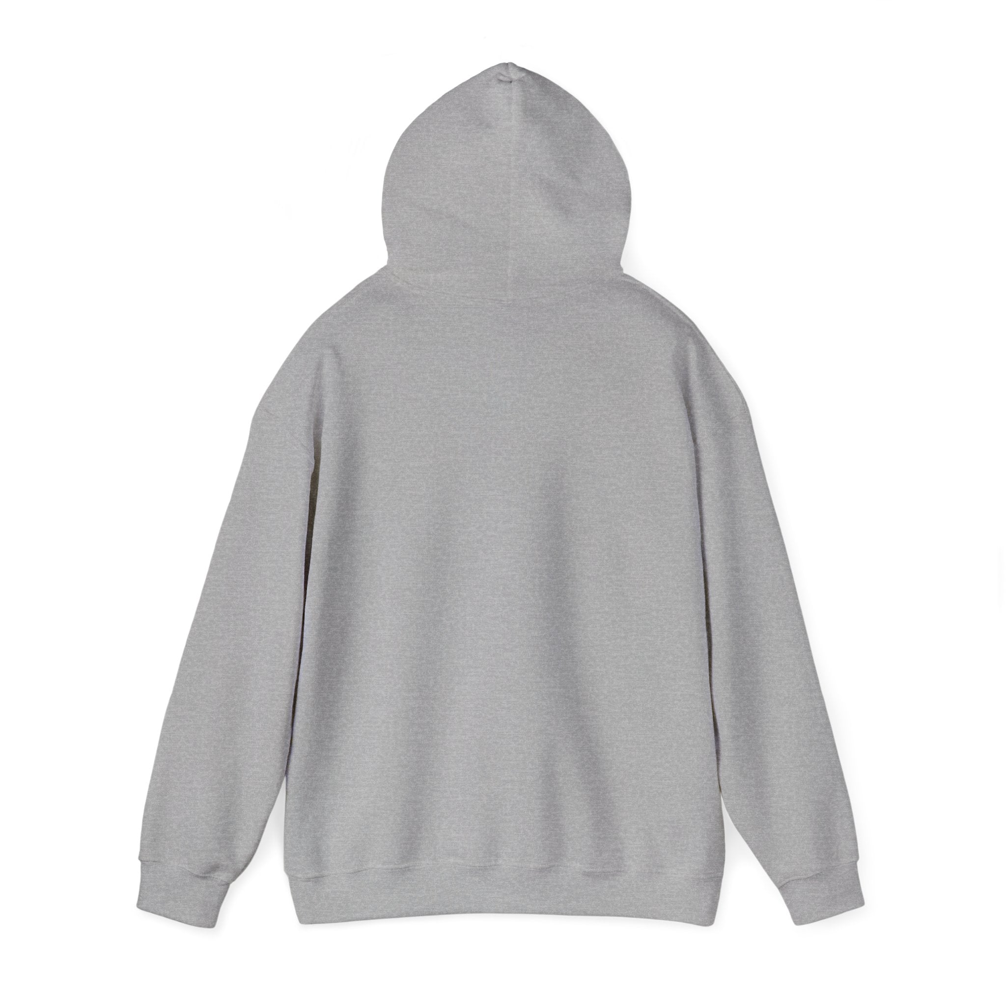 Unisex Heavy Blend hoodie by Printify featuring the "As for Me and My House We Will Serve the Lord" design in black and white.
