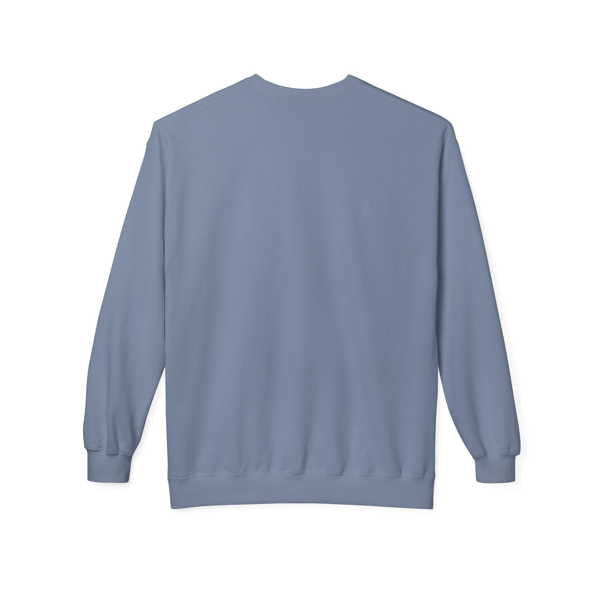 Child of God unisex midweight fleece crewneck sweatshirt, softstyle fabric, shown in a neutral color with a crewneck and relaxed fit.