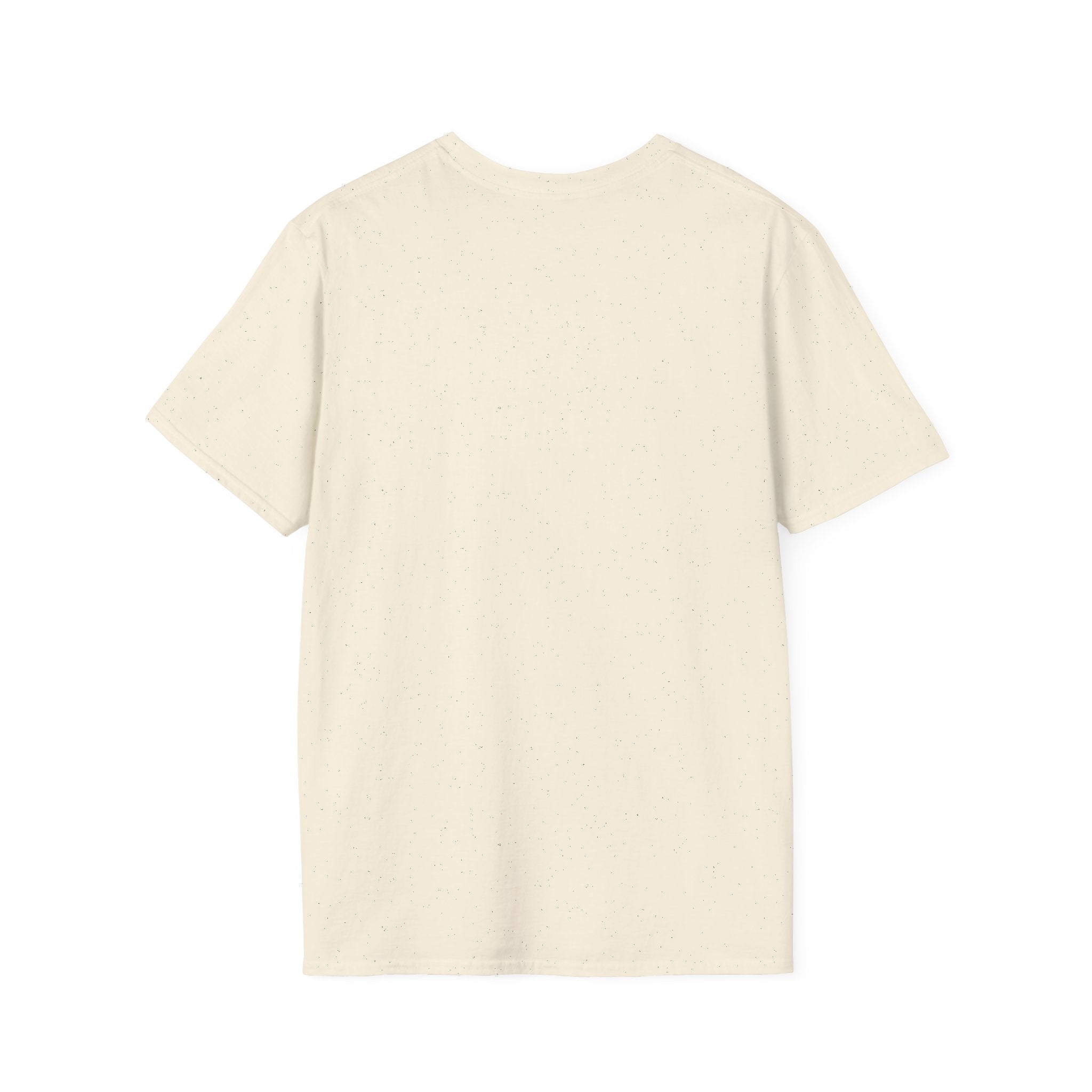 Unisex Softstyle T-Shirt with "Ye Must Be Born Again" print in bold text, white fabric, casual style, from Printify.