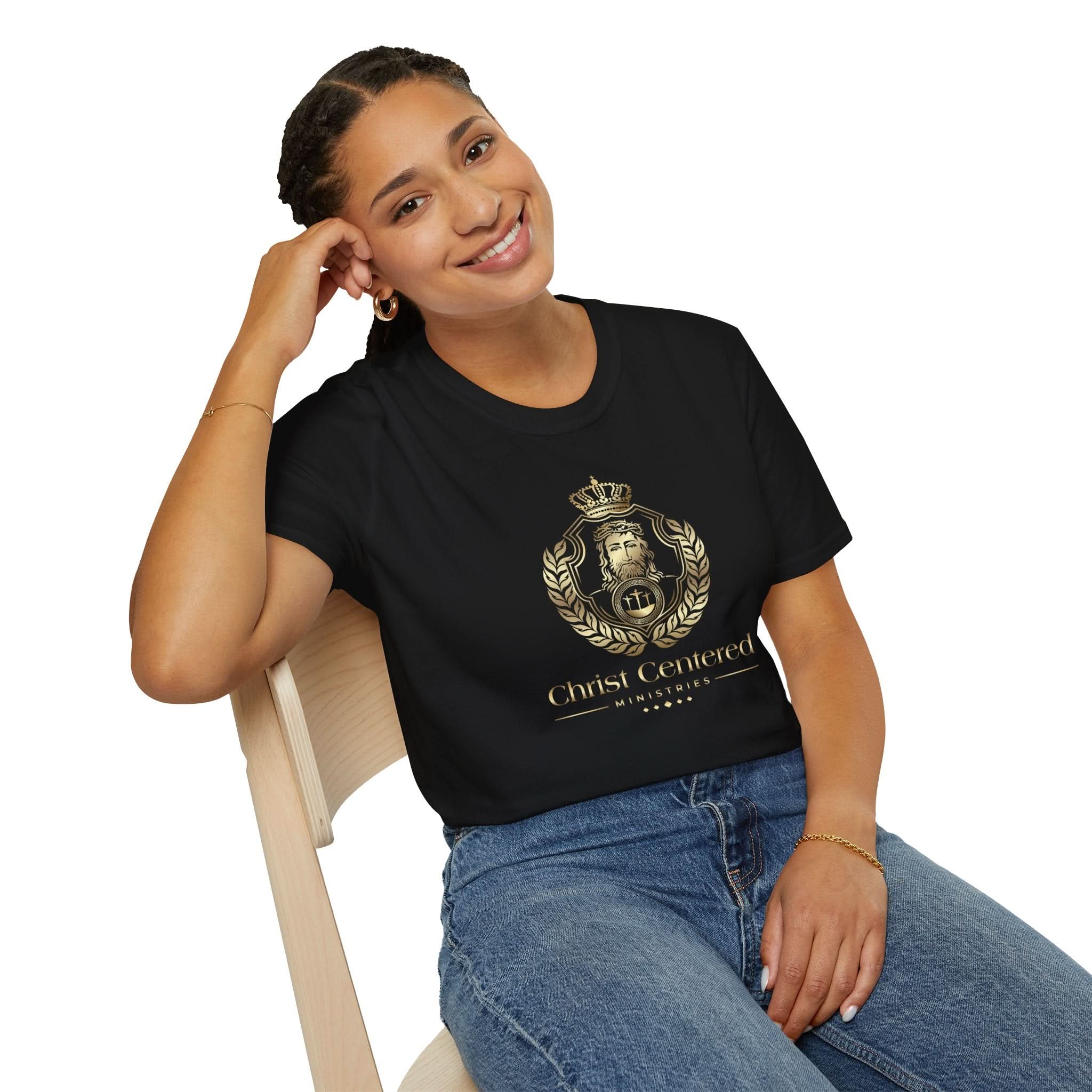 Jesus Crest: Unisex T-Shirt: Christ Lives in Me - Christ Centered Ministries