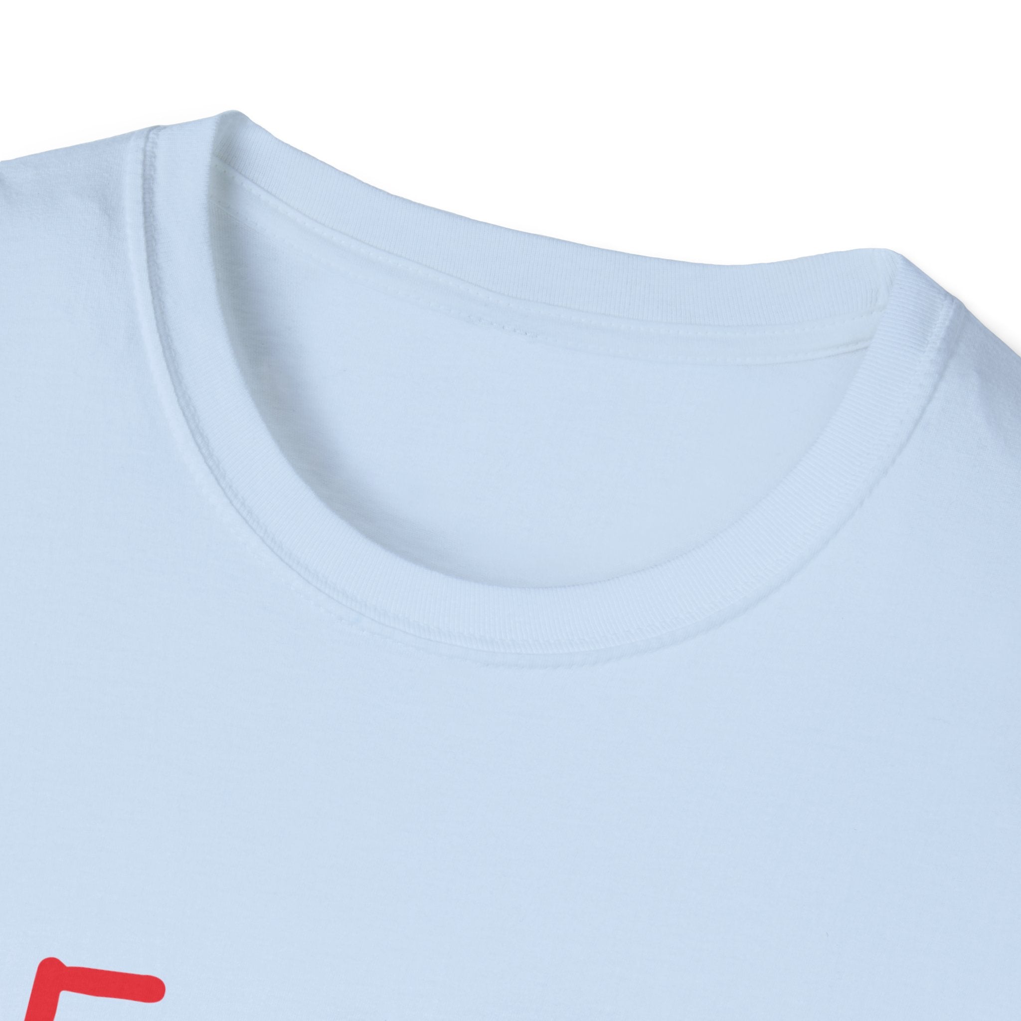 Unisex softstyle T-shirt by Printify featuring a Jesus design, showcasing a comfortable fit and religious graphic print.