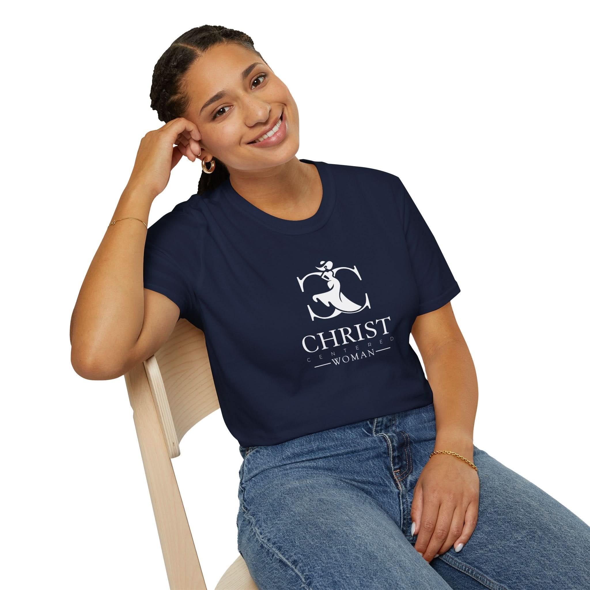 Christ Centered Woman: Unisex Softstyle T-Shirt: She Is Not Afraid - Christ Centered Ministries