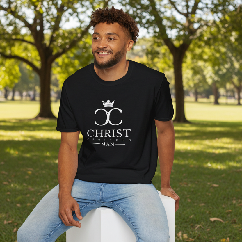 Christ Centered Man: Unisex Softstyle T-Shirt: God Is My Strength-thumbmail-9