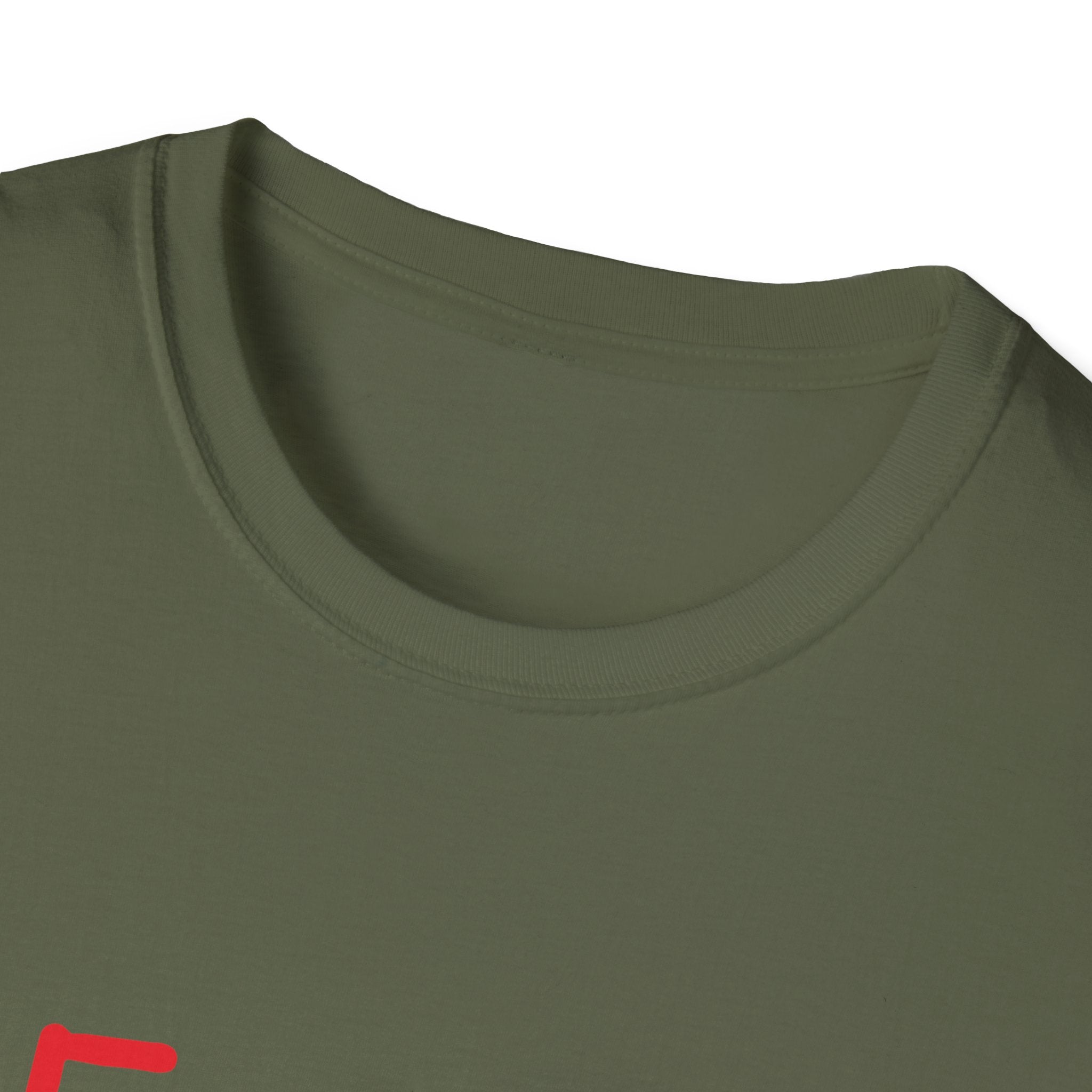 Unisex softstyle T-shirt with a Jesus design, featuring a comforting message, made by Printify.