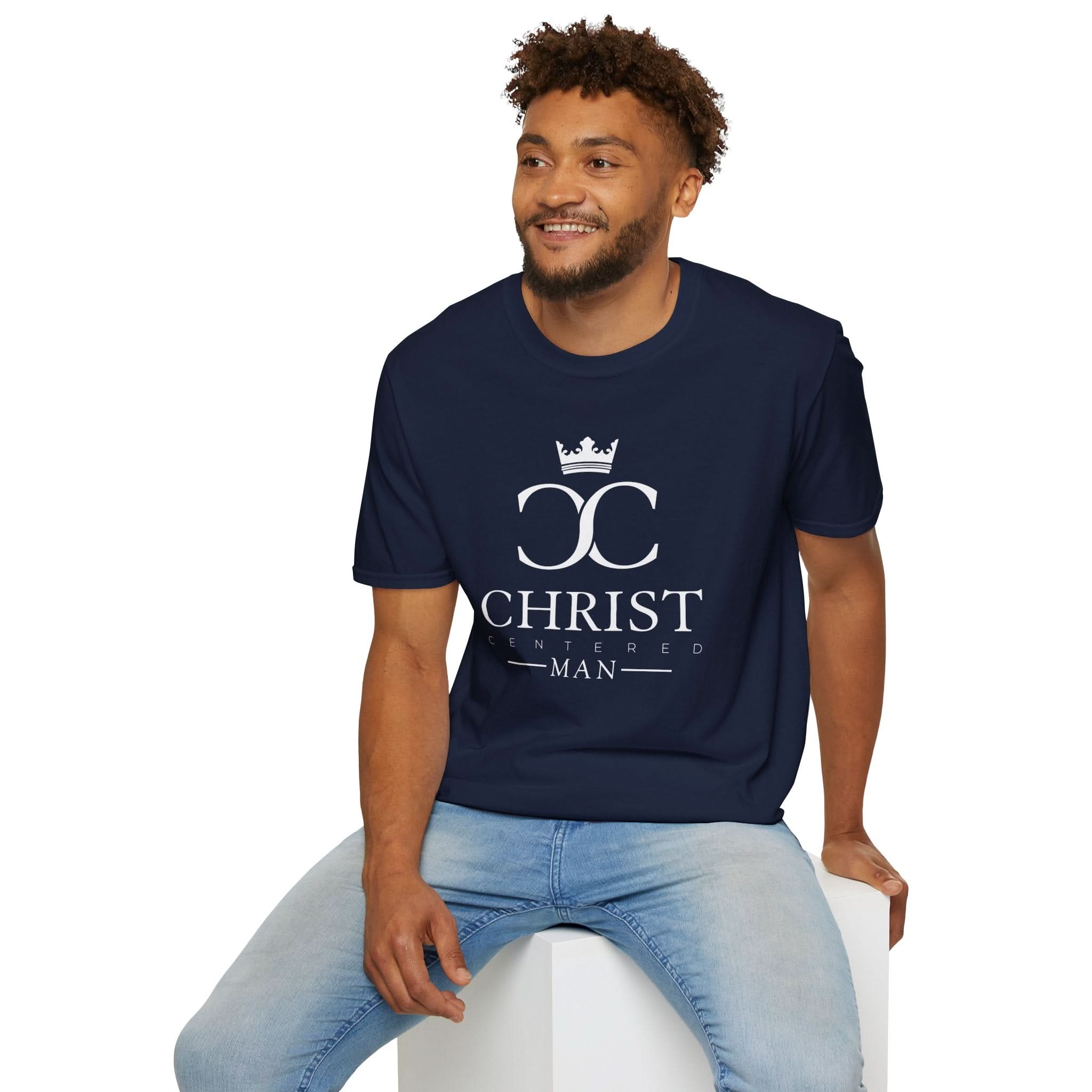 CHRIST Centered Man: Unisex Softstyle T-Shirt: Be Strong and Courageous - Christ Centered Ministries