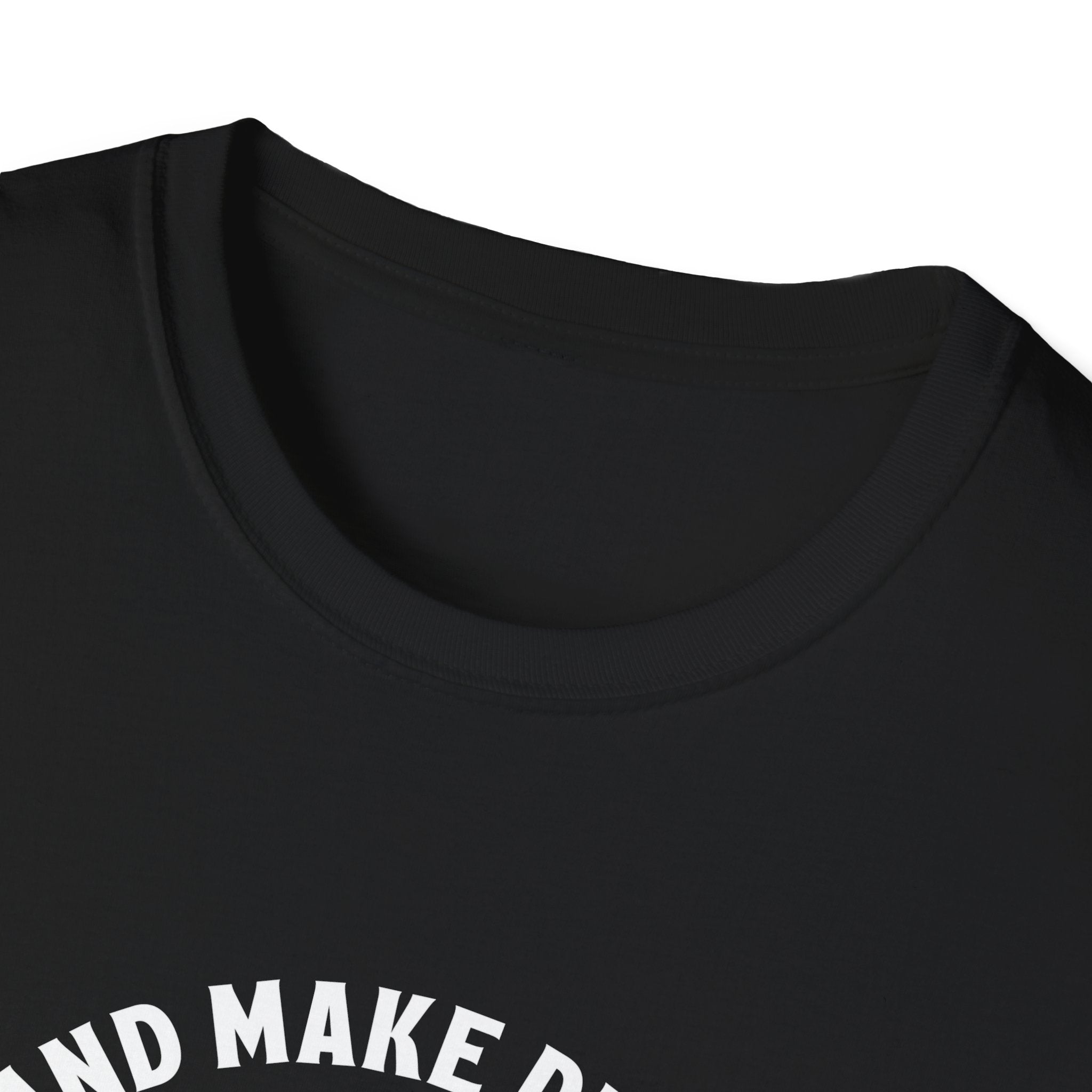 Unisex softstyle T-shirt featuring "Team Jesus" print, made by Printify, shown flat with white fabric and printed design.