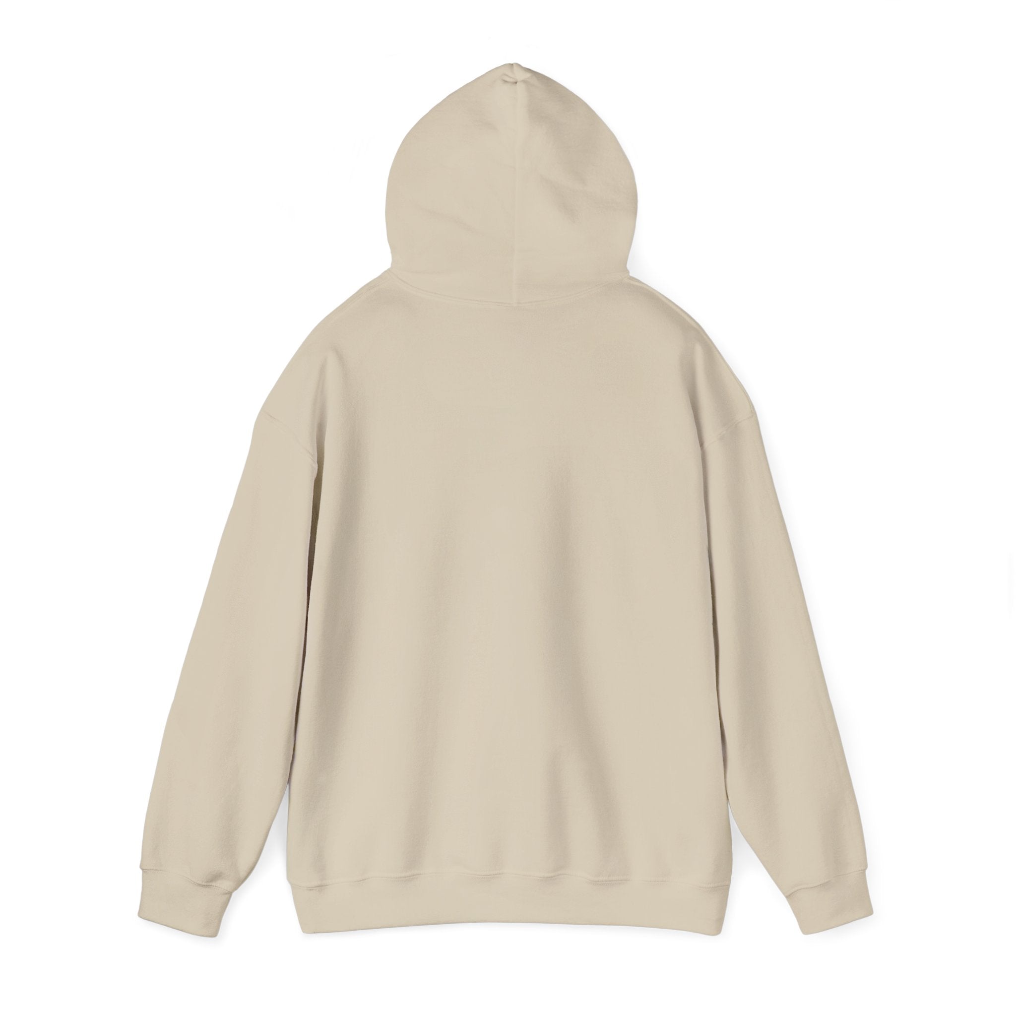Unisex Heavy Blend hoodie by Printify with motivational Christian quote "I Can Do All Things Through Christ" displayed on the front.