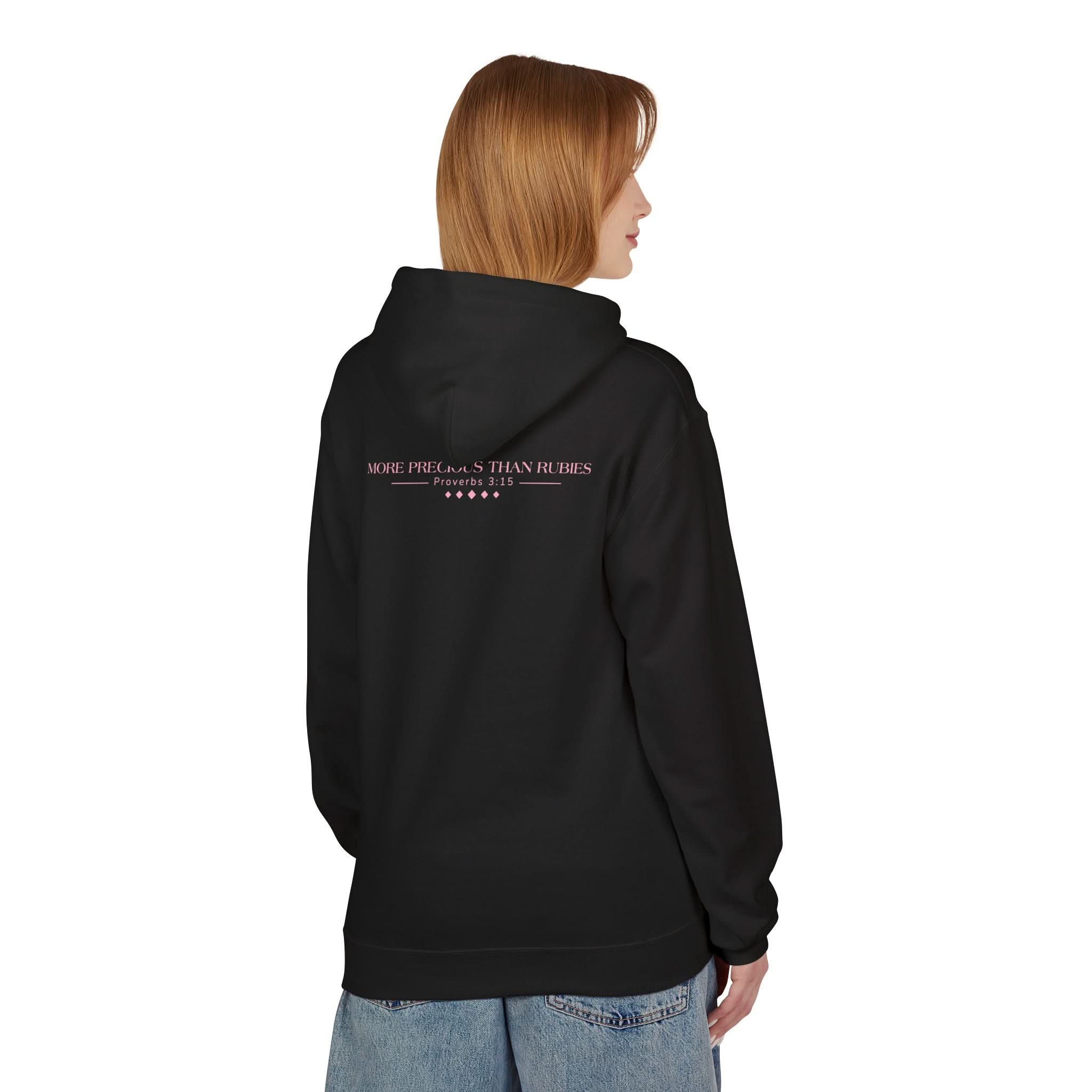 Christ Centered Woman: Unisex Hooded Sweatshirt: More Precious Than Rubies - Christ Centered Ministries