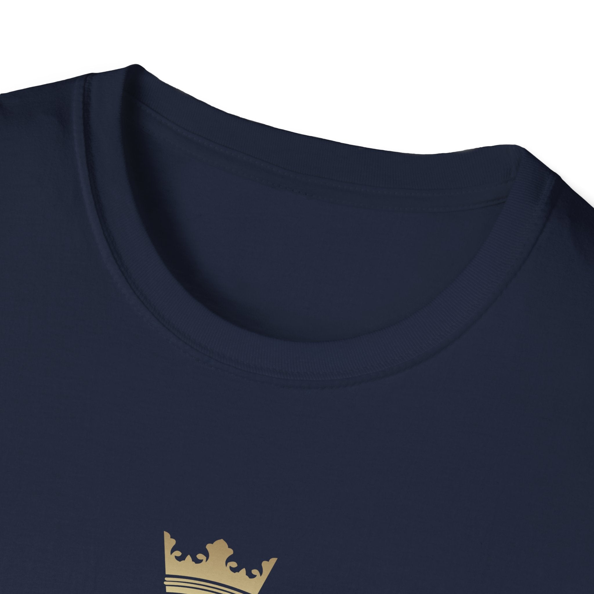 Unisex Christ Centered Man T-Shirt by Printify featuring bold lion graphic and inspirational Christian message.
