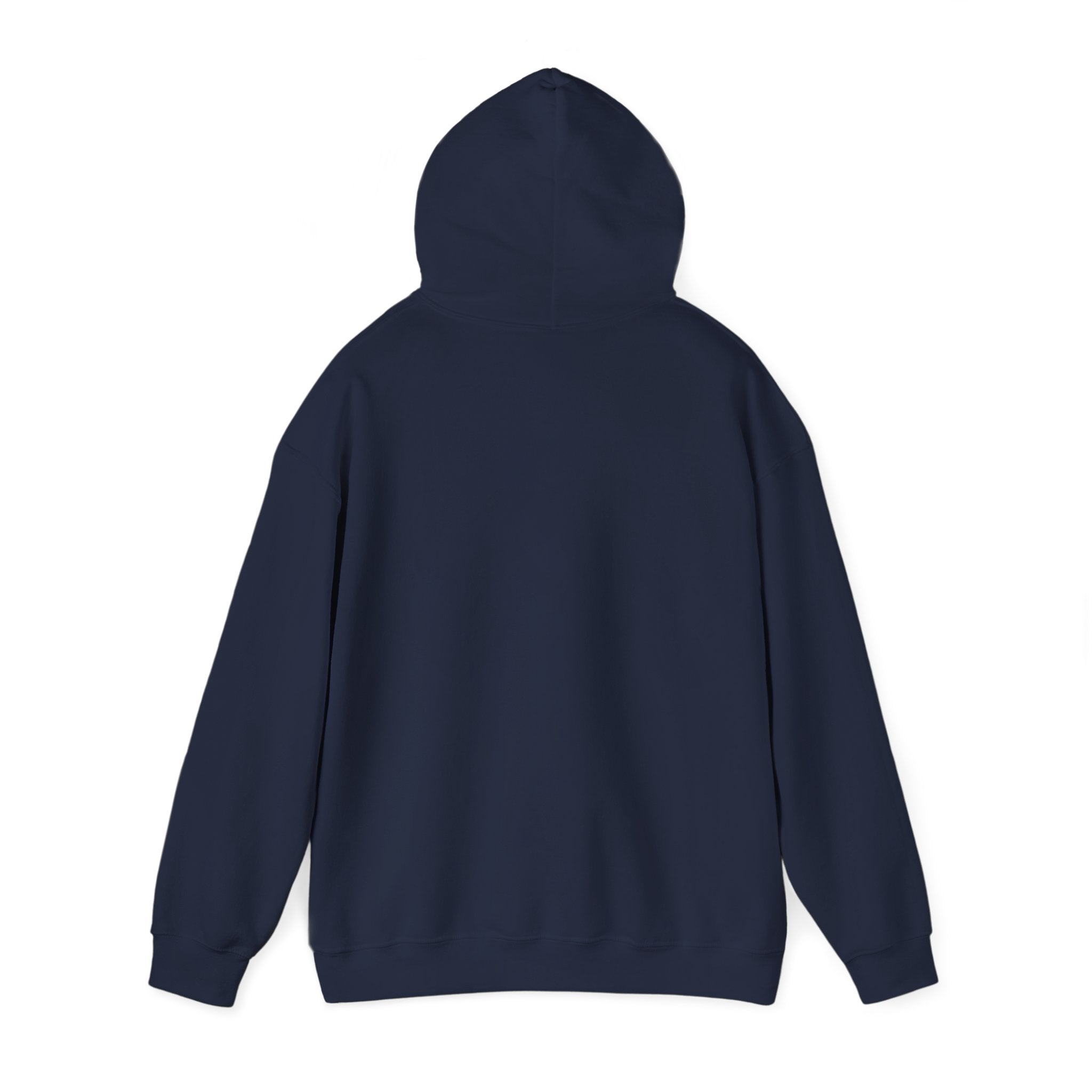 Unisex Heavy Blend hoodie with "Be Strong and Courageous" printed text, showcasing a comfortable, casual fit and soft fabric.