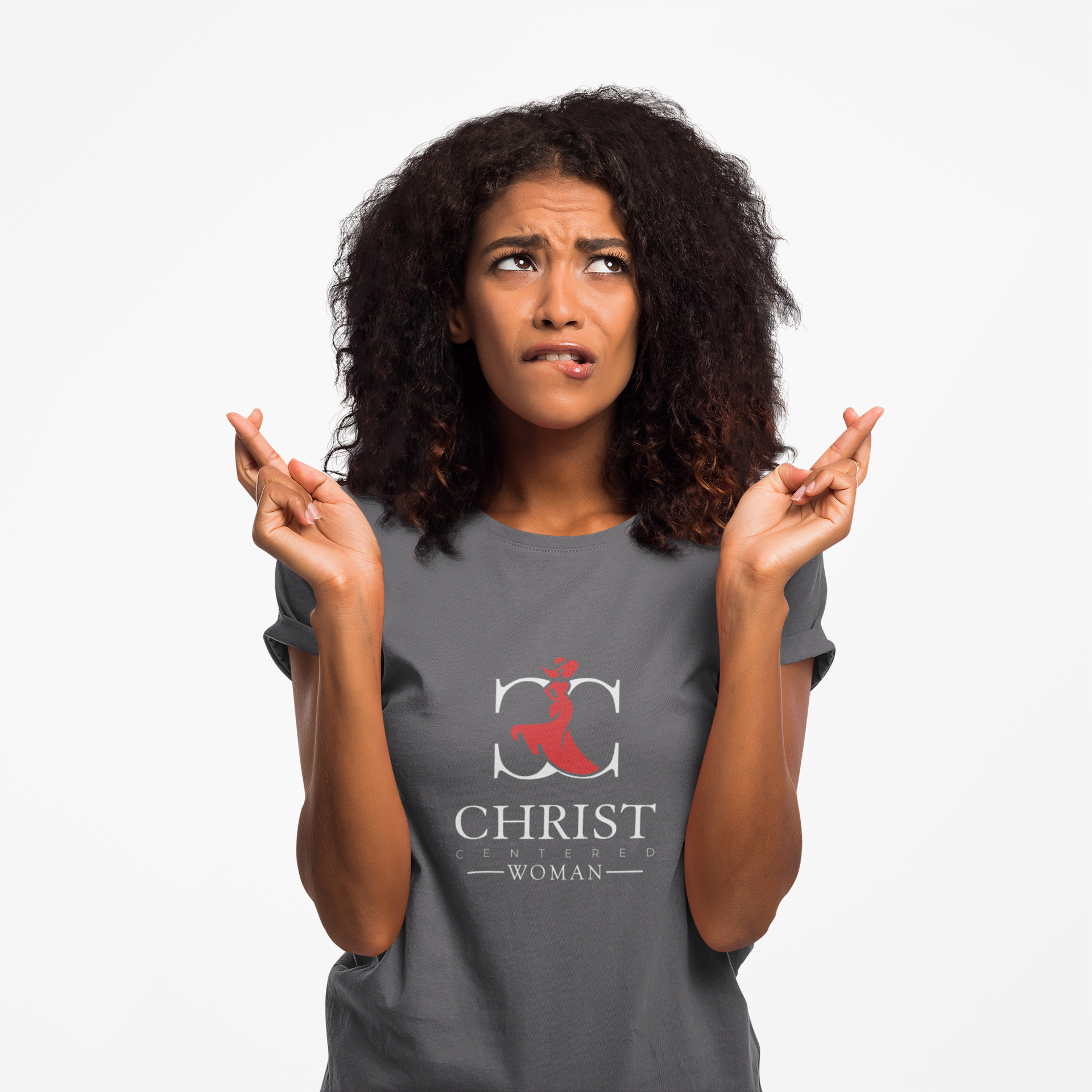 Christ Centered Woman: Women's Softstyle T-Shirt: She Is Not Afraid - Christ Centered Ministries