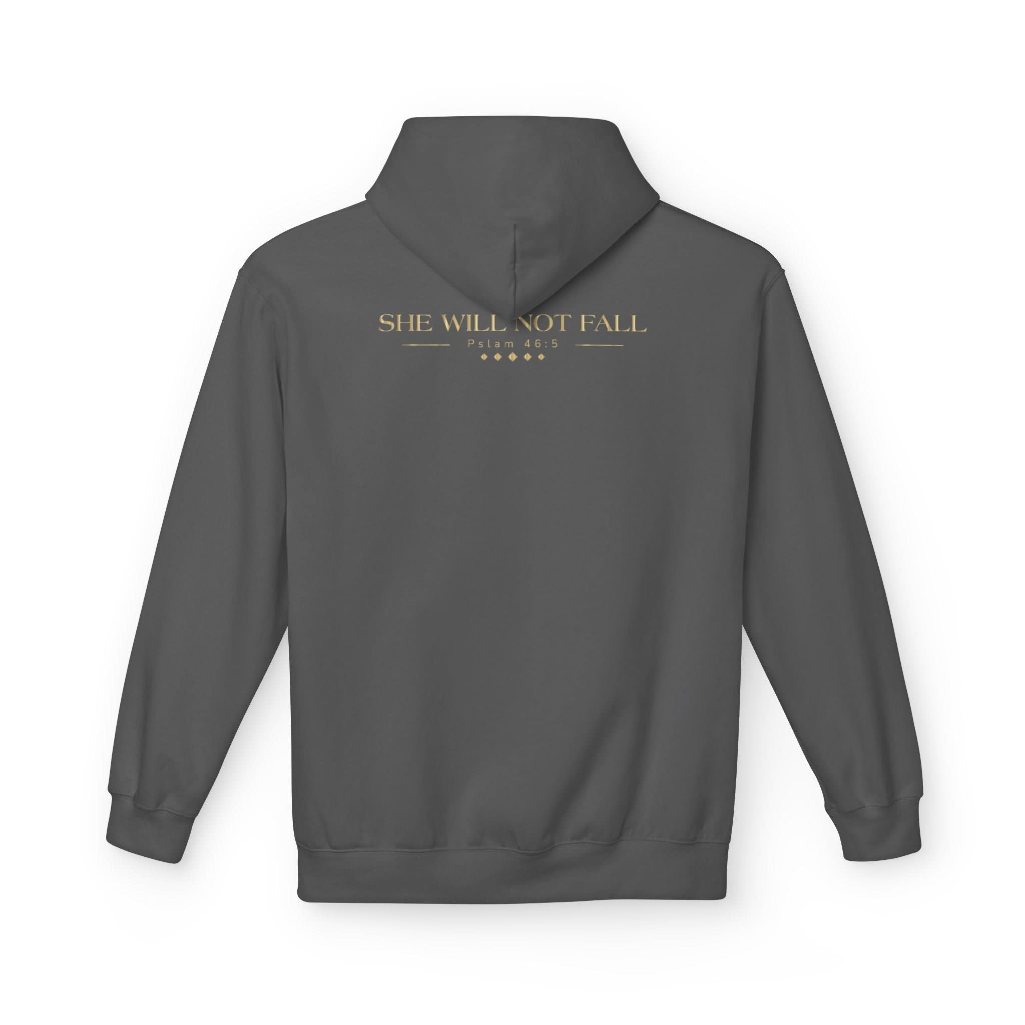 Christ Centered Woman: Unisex Hooded Sweatshirt: She Will Not Fall - Christ Centered Ministries