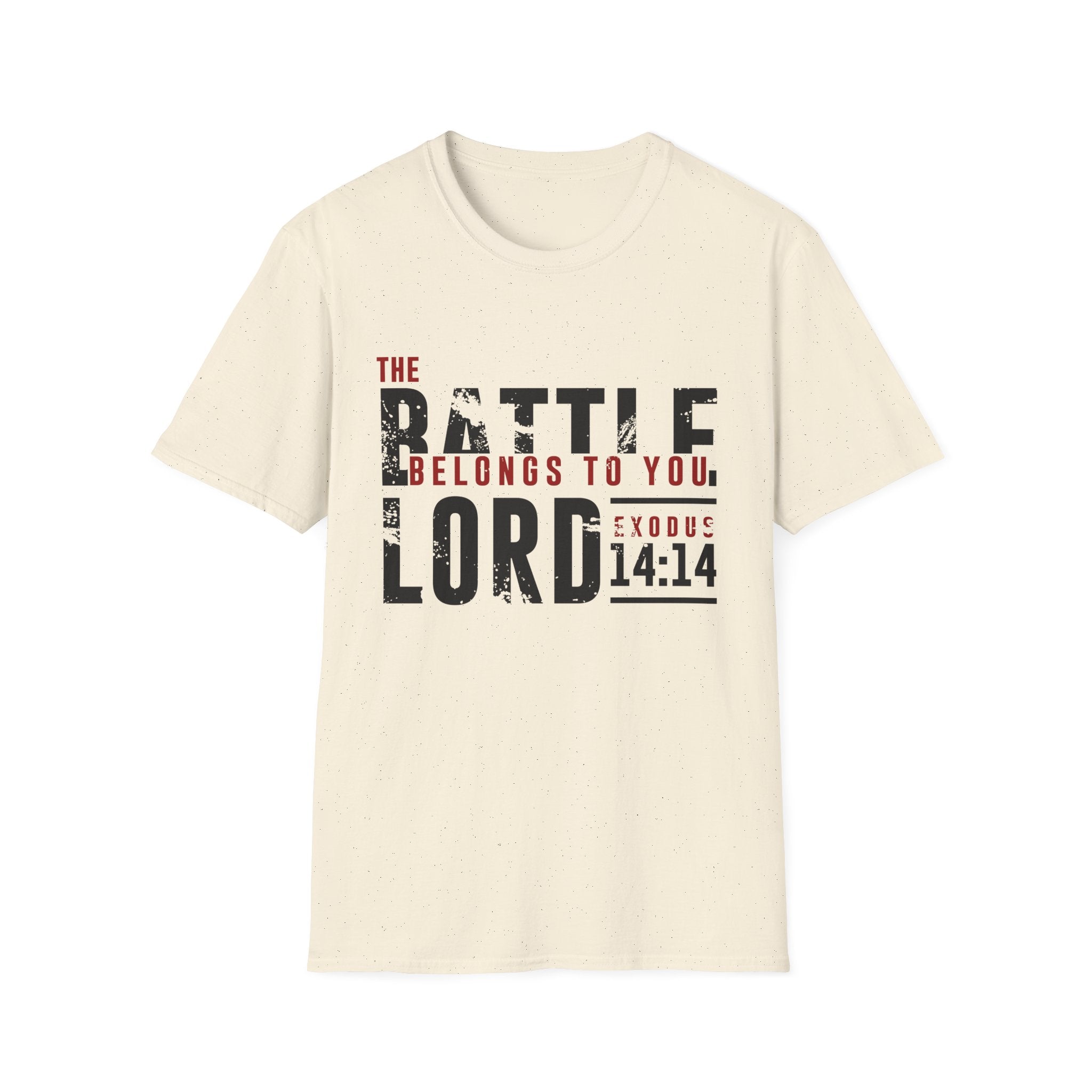 Unisex Softstyle T-Shirt featuring Christian scripture and design, made by Printify, on a comfortable, casual fabric.