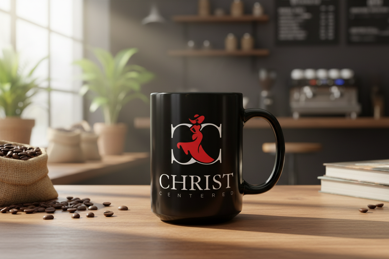 Black Mug, 15oz - Christ Centered Ministries