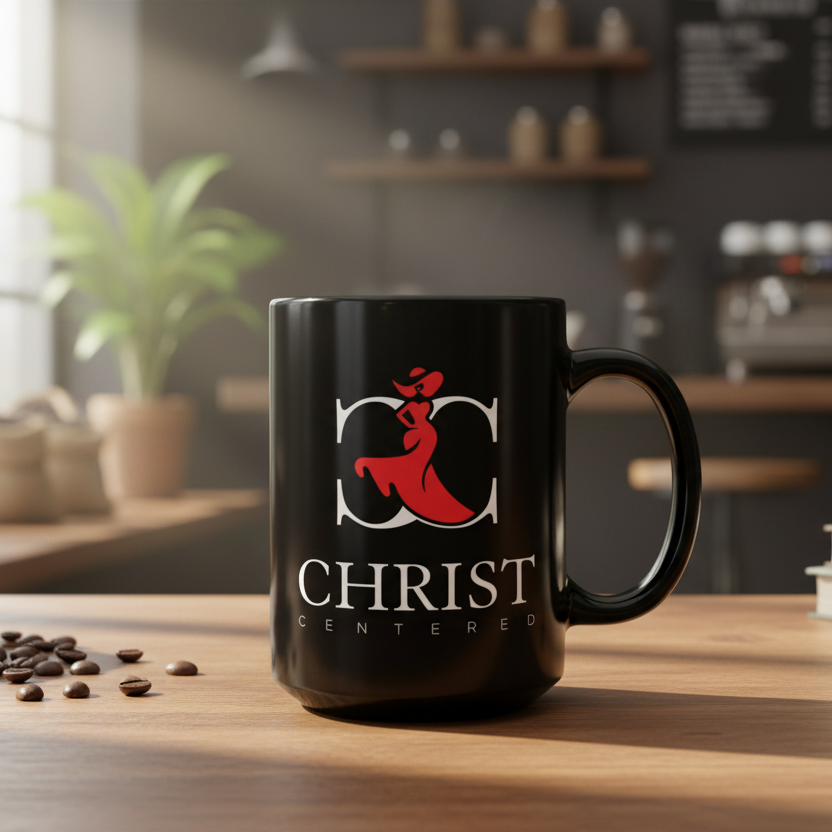 Black Mug, 15oz - Christ Centered Ministries