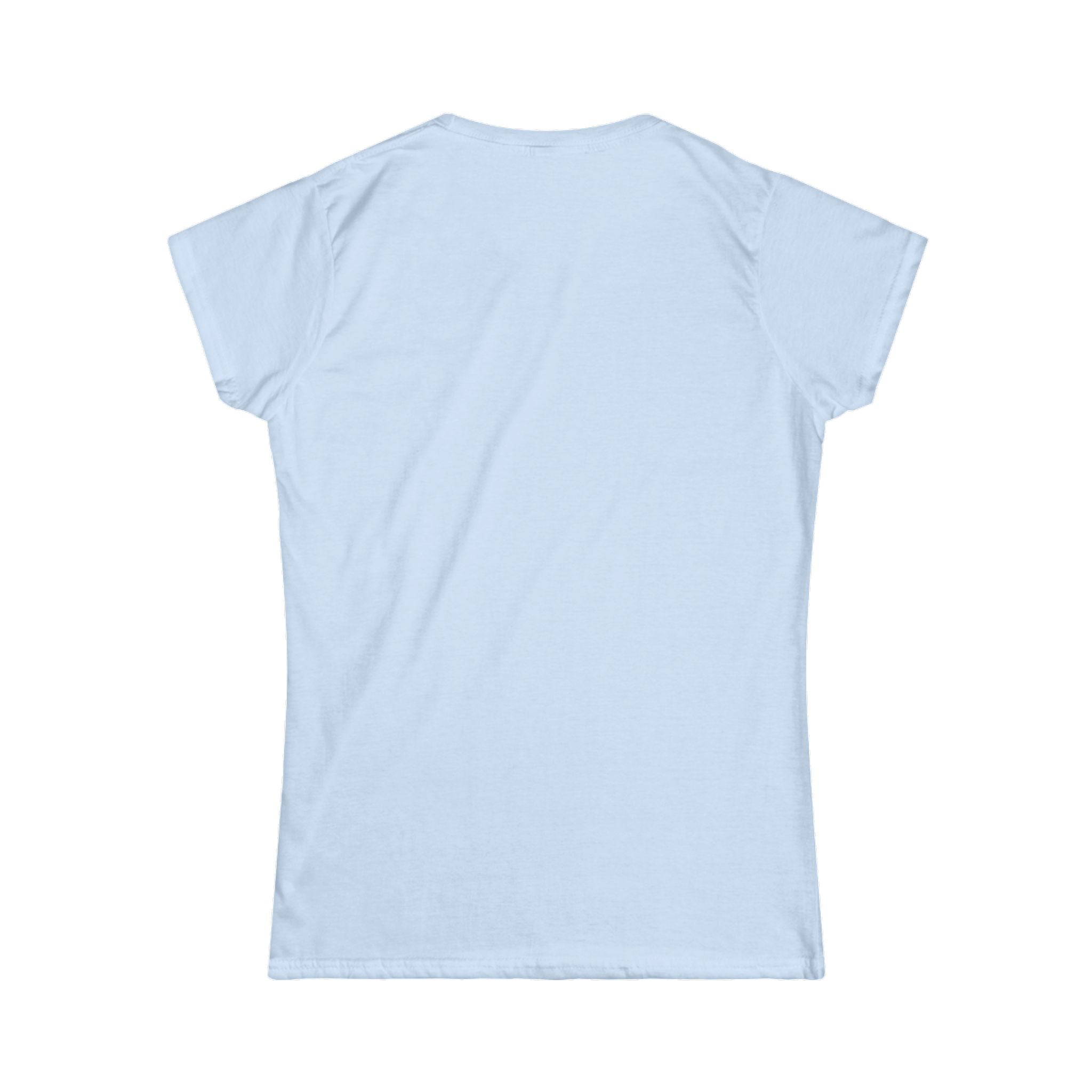 Women's Softstyle T-shirt featuring well-watered woman graphic print, made by Printify, with a soft fabric and casual fit.