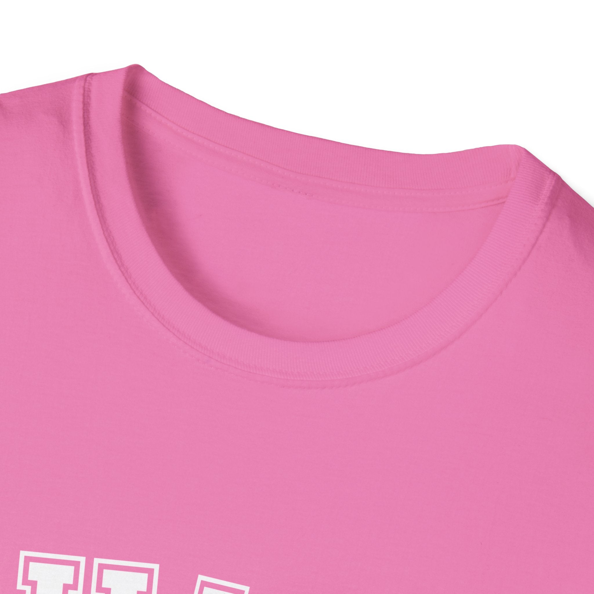 Unisex softstyle T-shirt by Printify featuring a "Child of God" design, shown in a casual fit on a plain background.