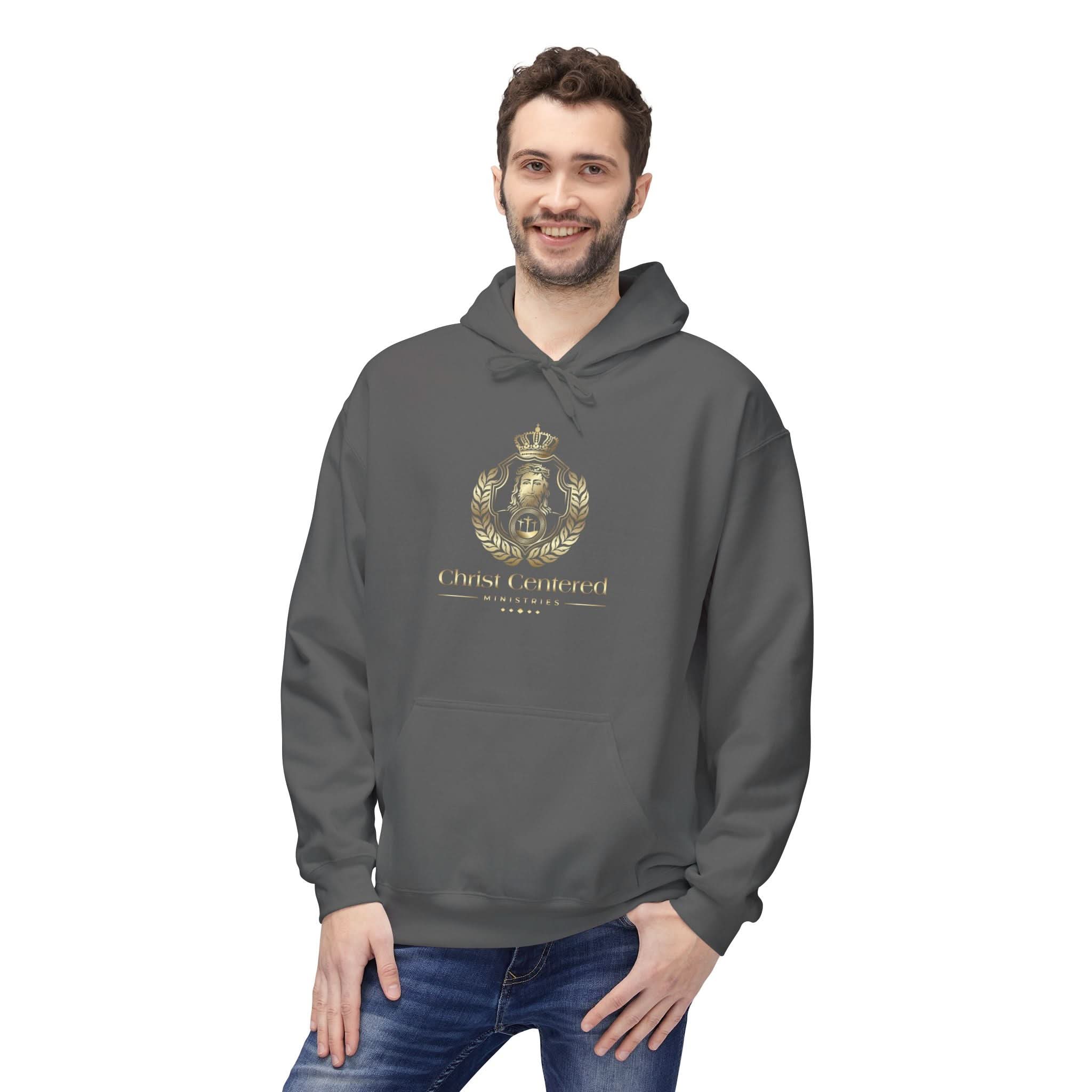 Jesus Crest: Unisex Hooded Sweatshirt: God Is Our Refuge-thumbmail-6