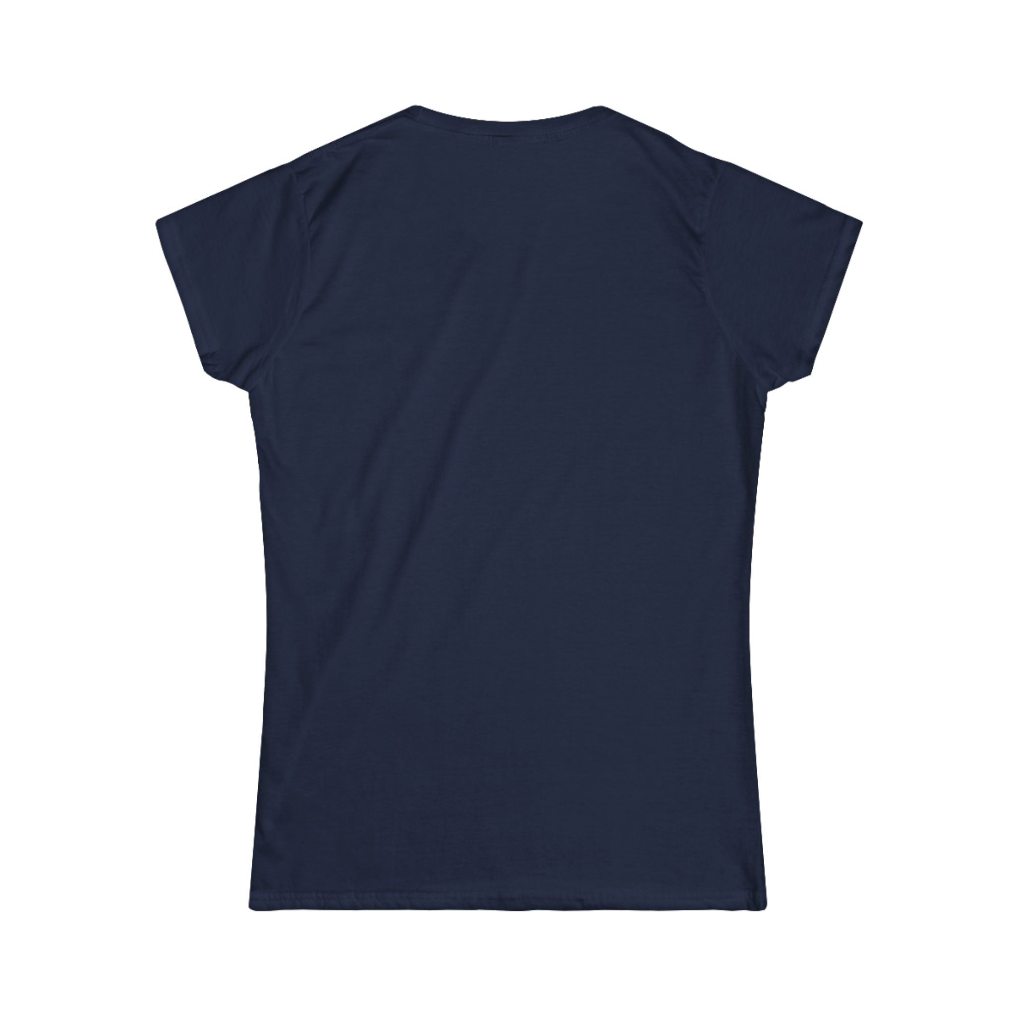 Women's softstyle T-shirt by Printify featuring a "Be Still" design, shown in a comfortable fit with a casual, relaxed look.