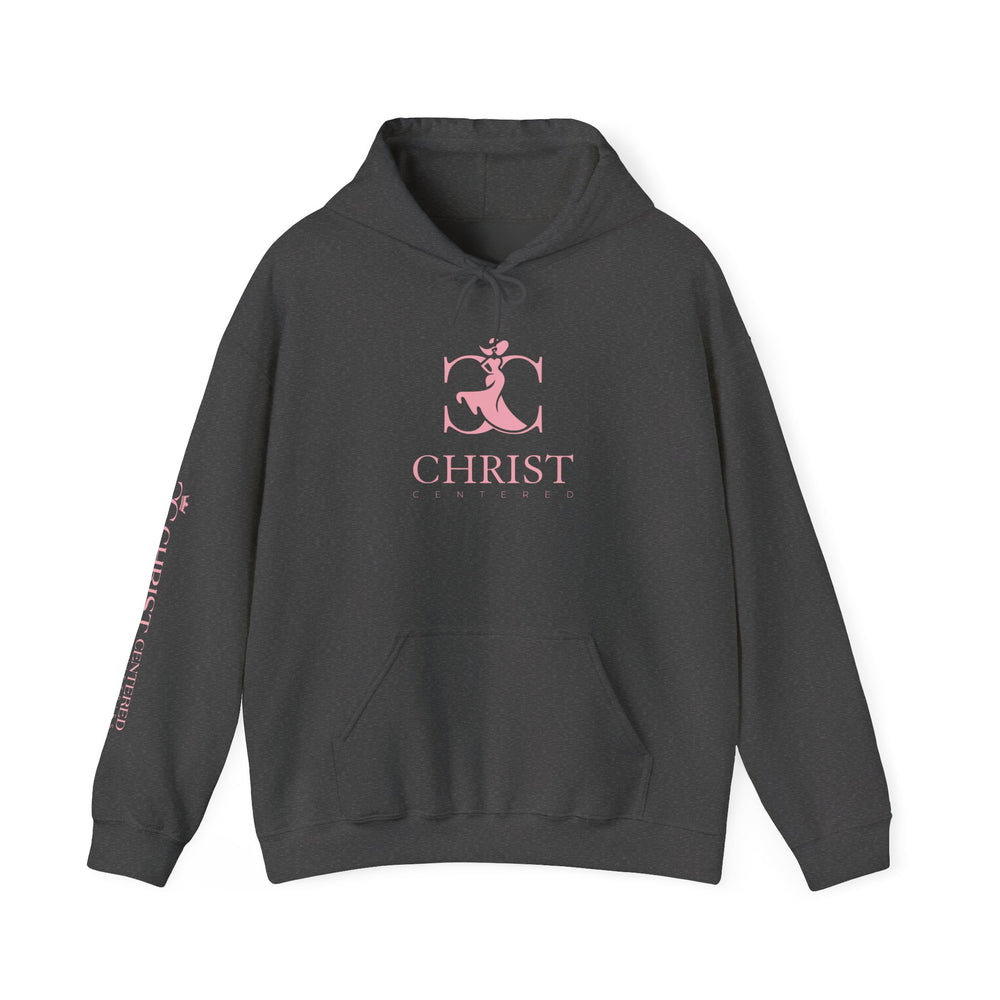 Unisex heavy blend hoodie with "More Precious Than Rubies" print in black on front, casual apparel by Printify.