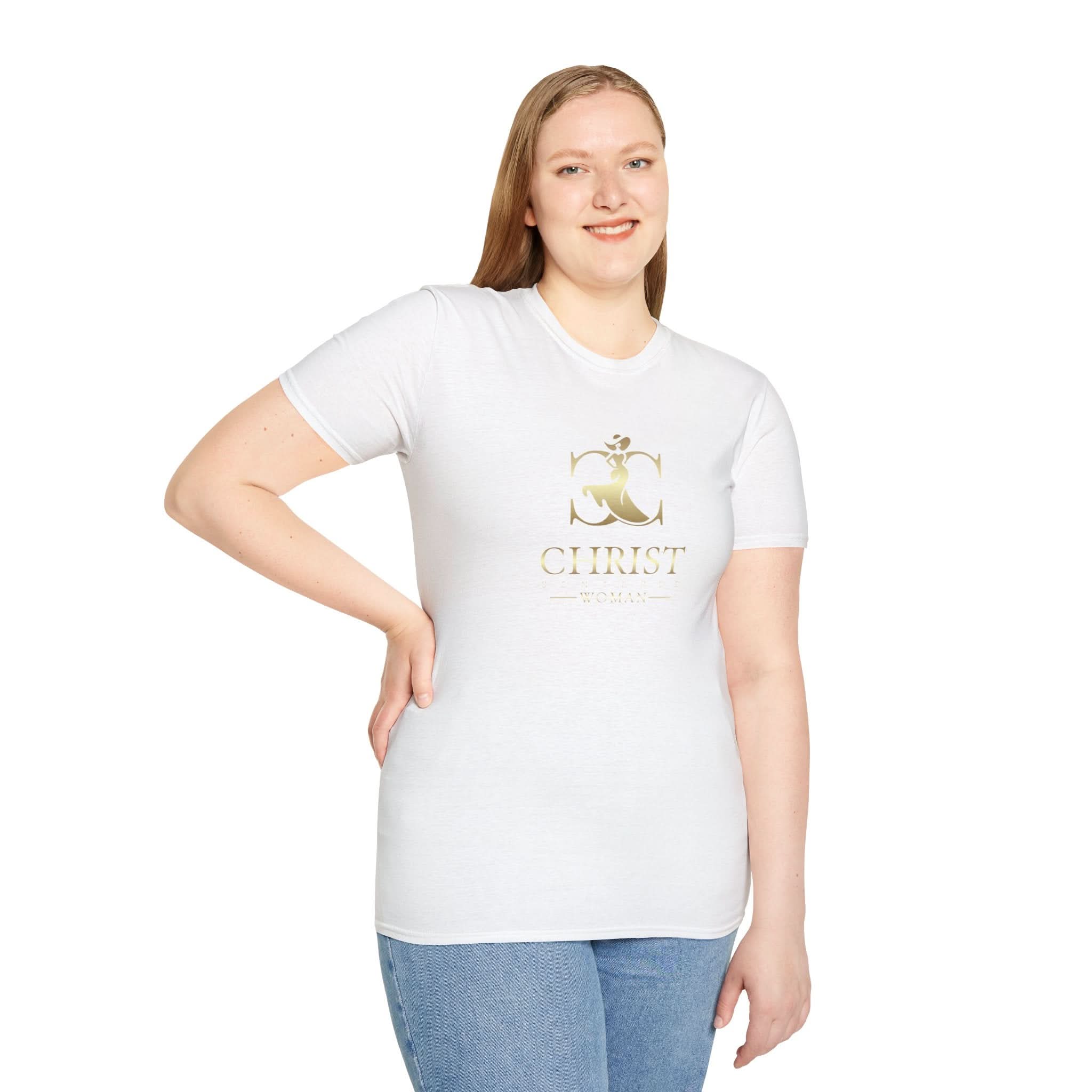 Christ Centered Woman: Unisex Softstyle T-Shirt: God Is Within Her - Christ Centered Ministries