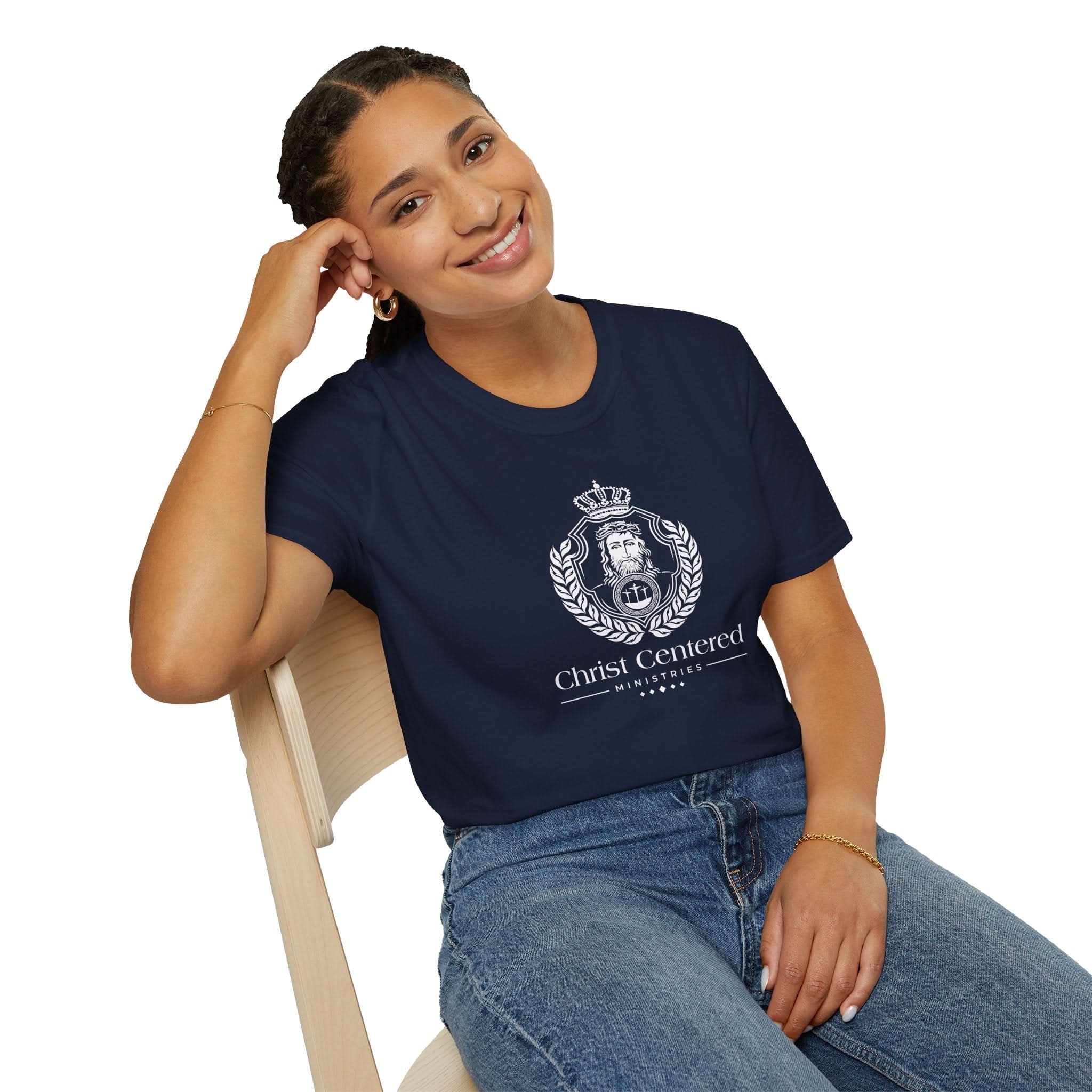 Jesus Crest: Unisex T-Shirt: Light of the World - Christ Centered Ministries