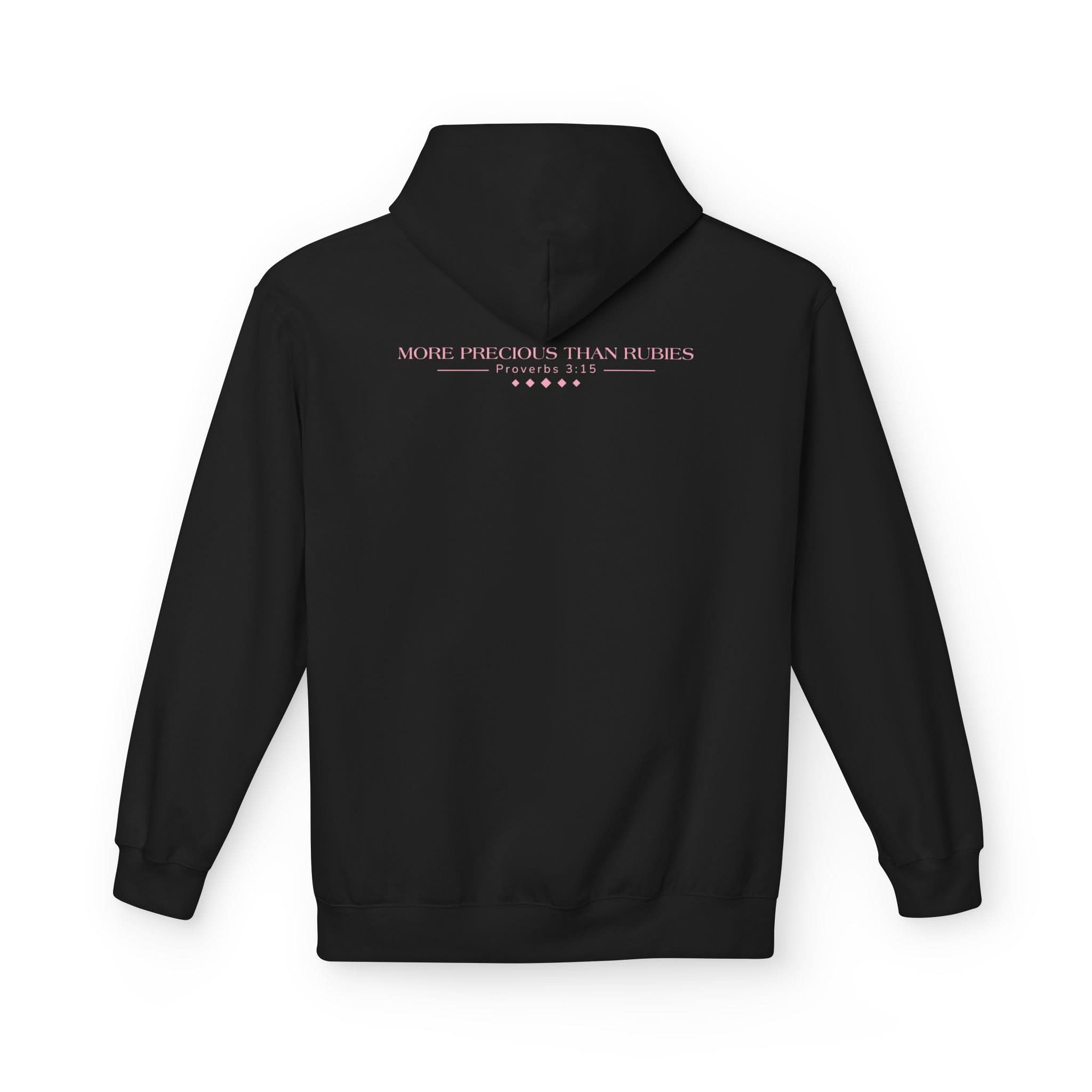 Christ Centered Woman: Unisex Hooded Sweatshirt: More Precious Than Rubies - Christ Centered Ministries