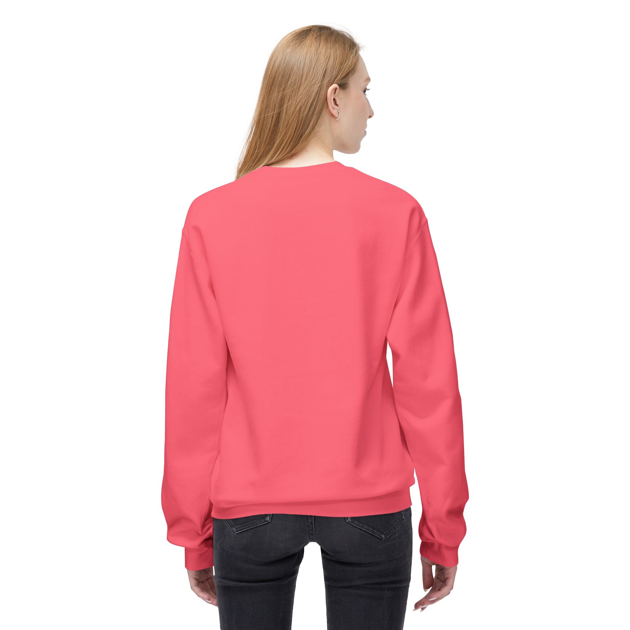 Unisex midweight softstyle fleece crewneck sweatshirt with Jesus-themed design, comfortable and stylish for everyday wear.