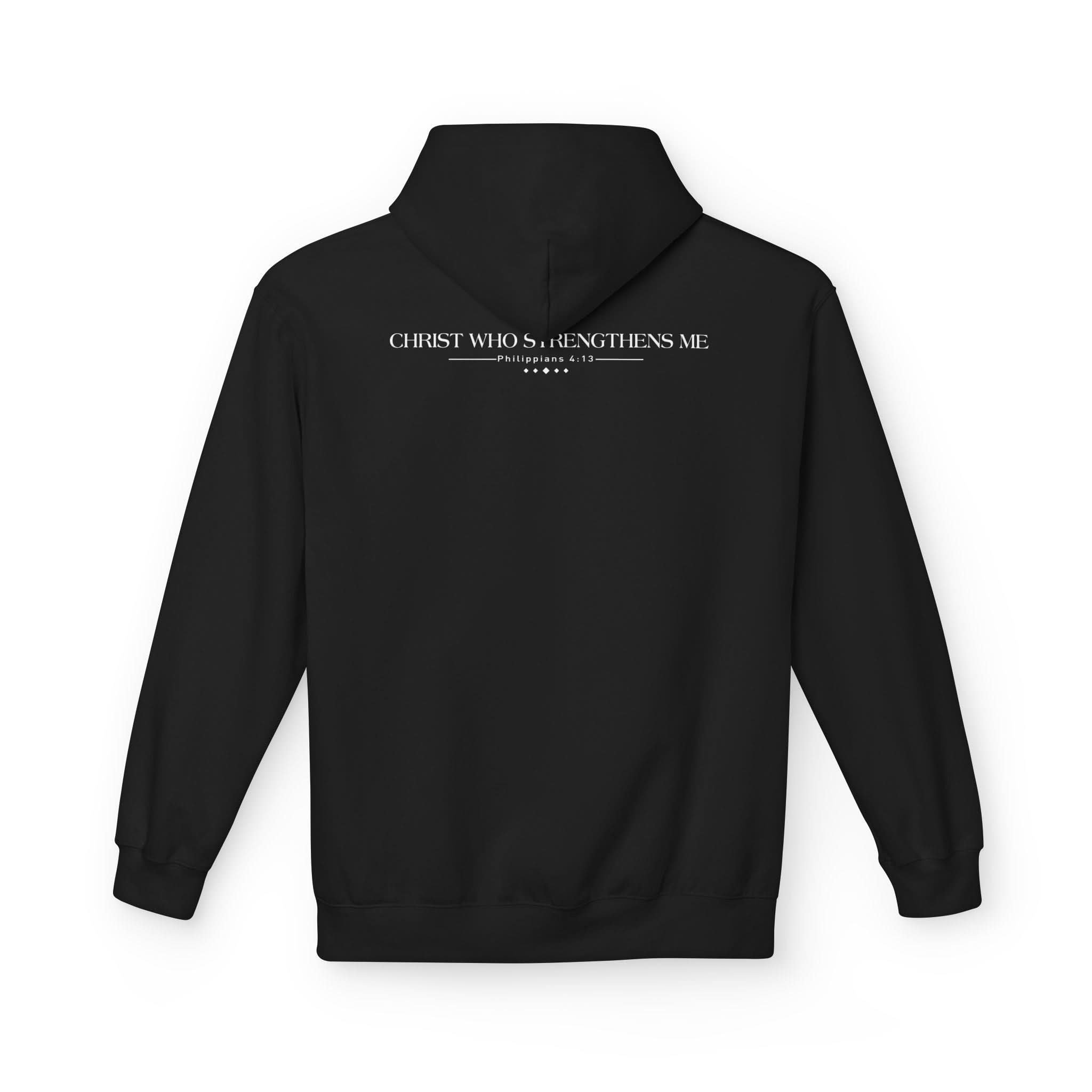 Christ Centered Man: Unisex Hooded Sweatshirt: Christ Who Strengthens Me - Christ Centered Ministries