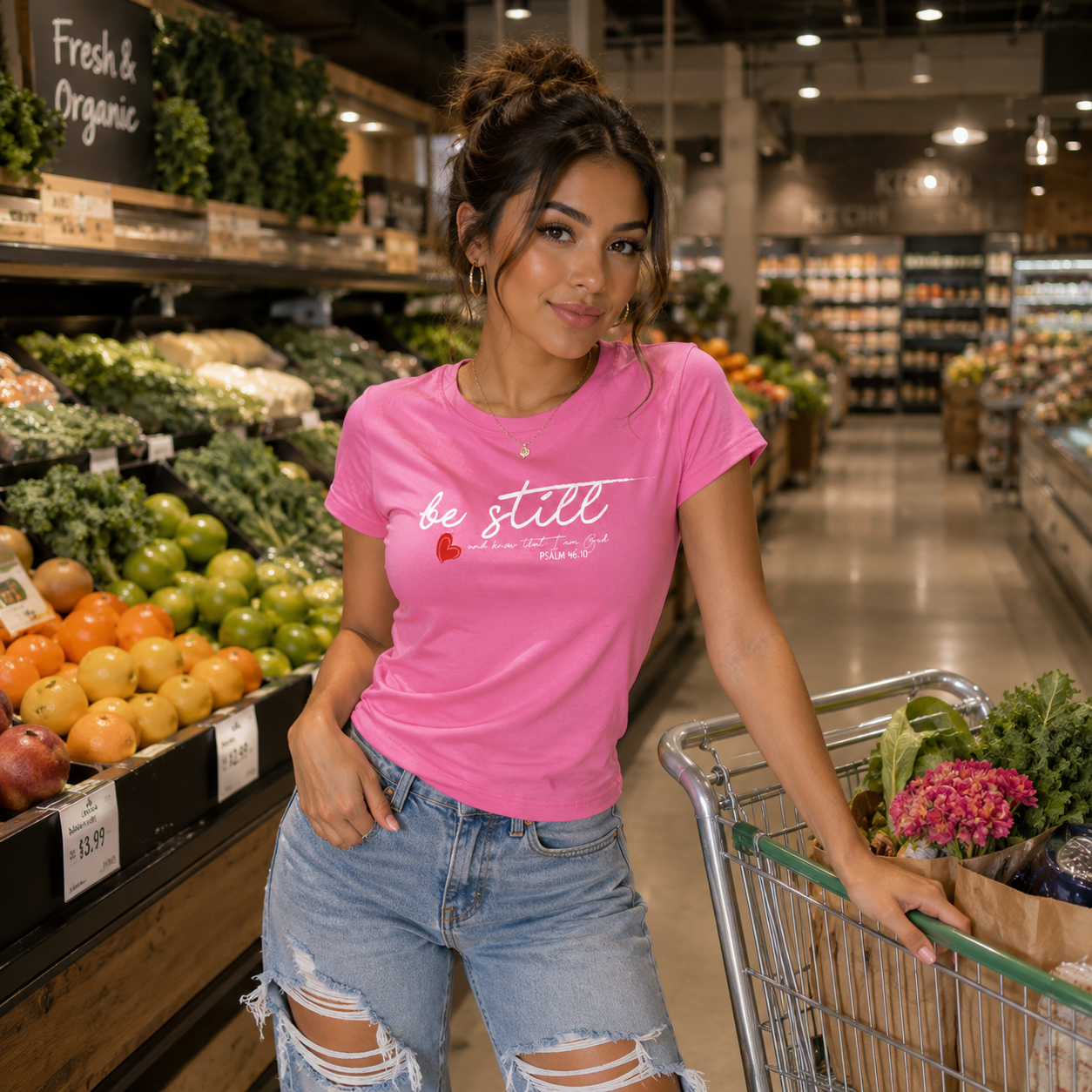 Women's Softstyle Tee: Be Still-thumbmail-1