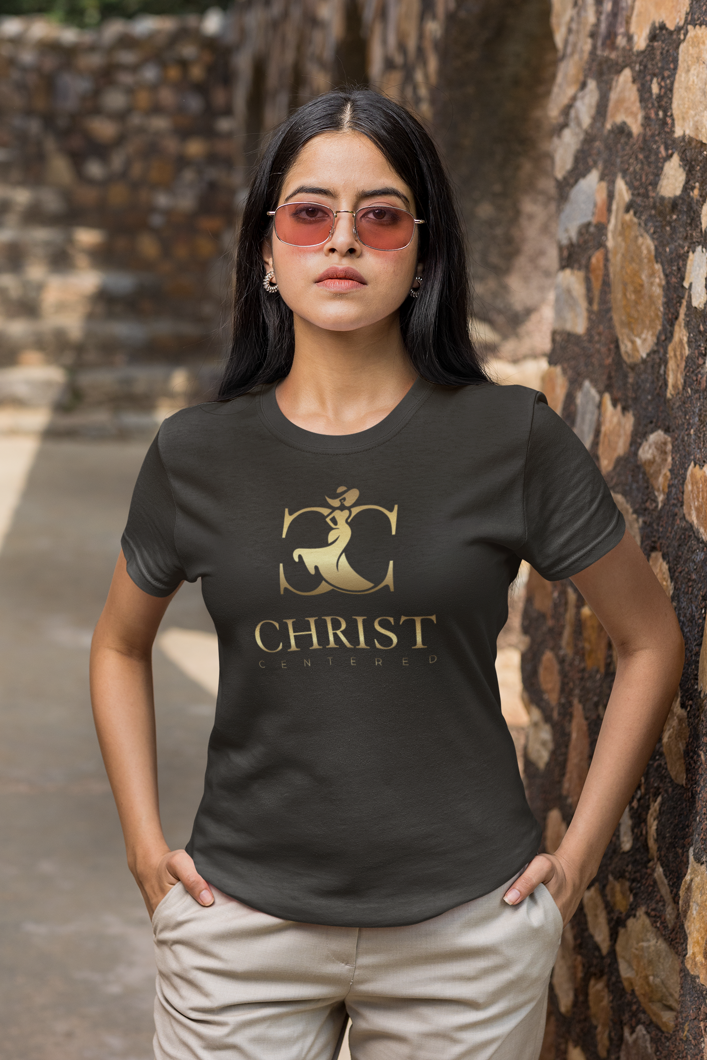 Christ Centered: Unisex Softstyle T-Shirt: She Will Not Fall - Christ Centered Ministries