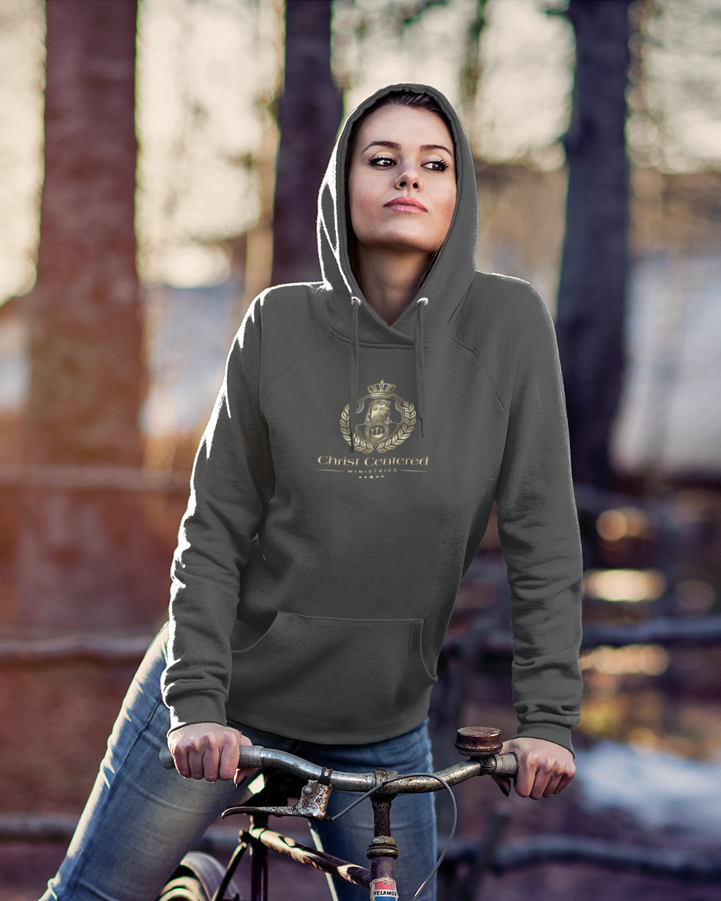 Jesus Crest: Unisex Hooded Sweatshirt: God Is Our Refuge