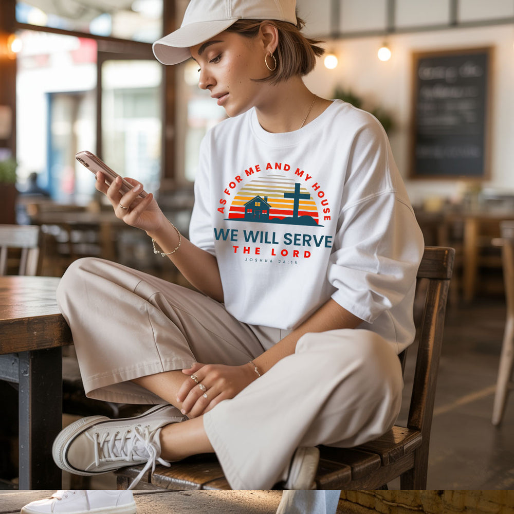 Unisex midweight softstyle fleece crewneck sweatshirt with religious message, featuring a comfortable fit and printed design.