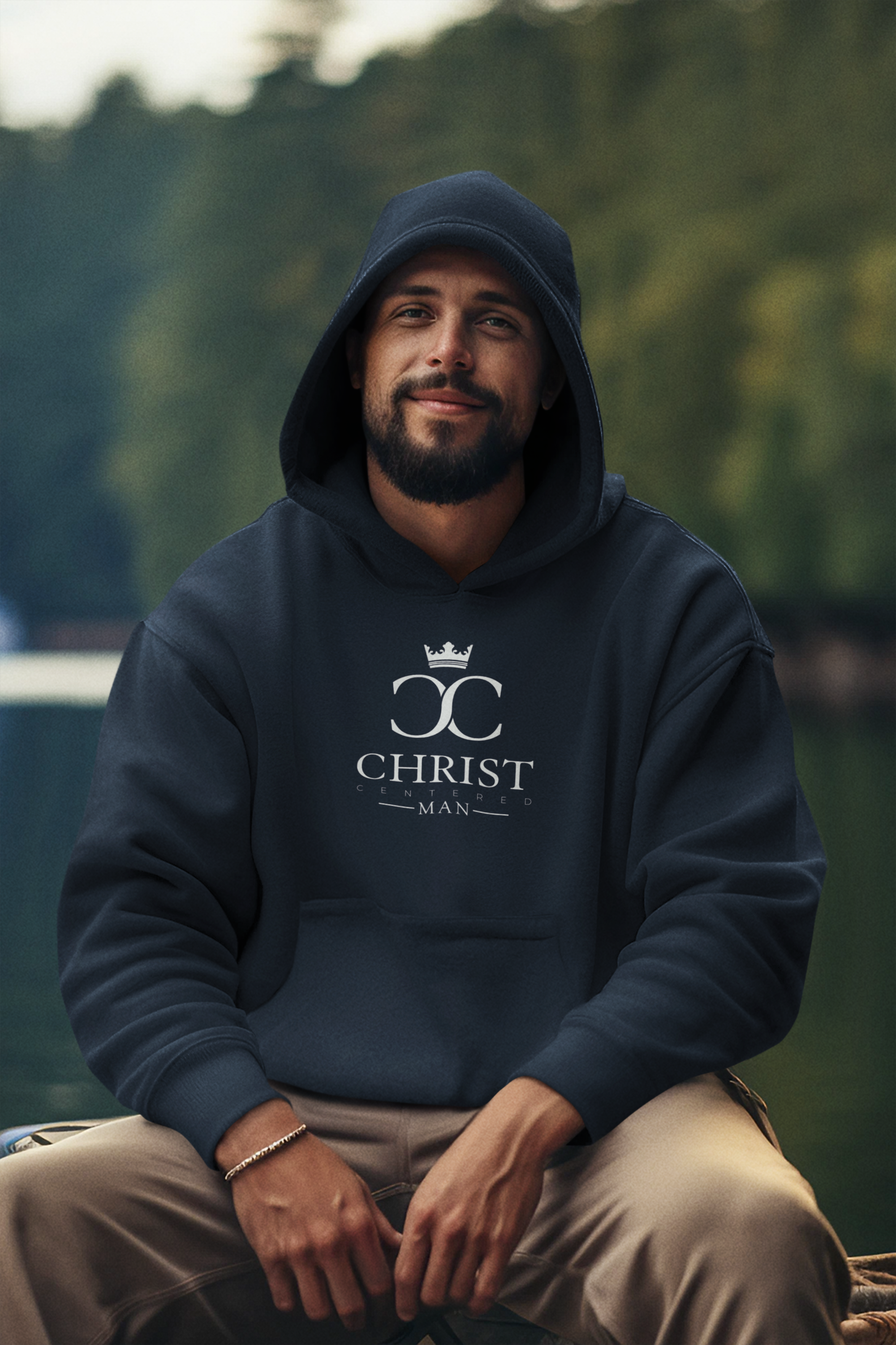Christ Centered Man: Unisex Hooded Sweatshirt: Overcome Evil with Good - Christ Centered Ministries