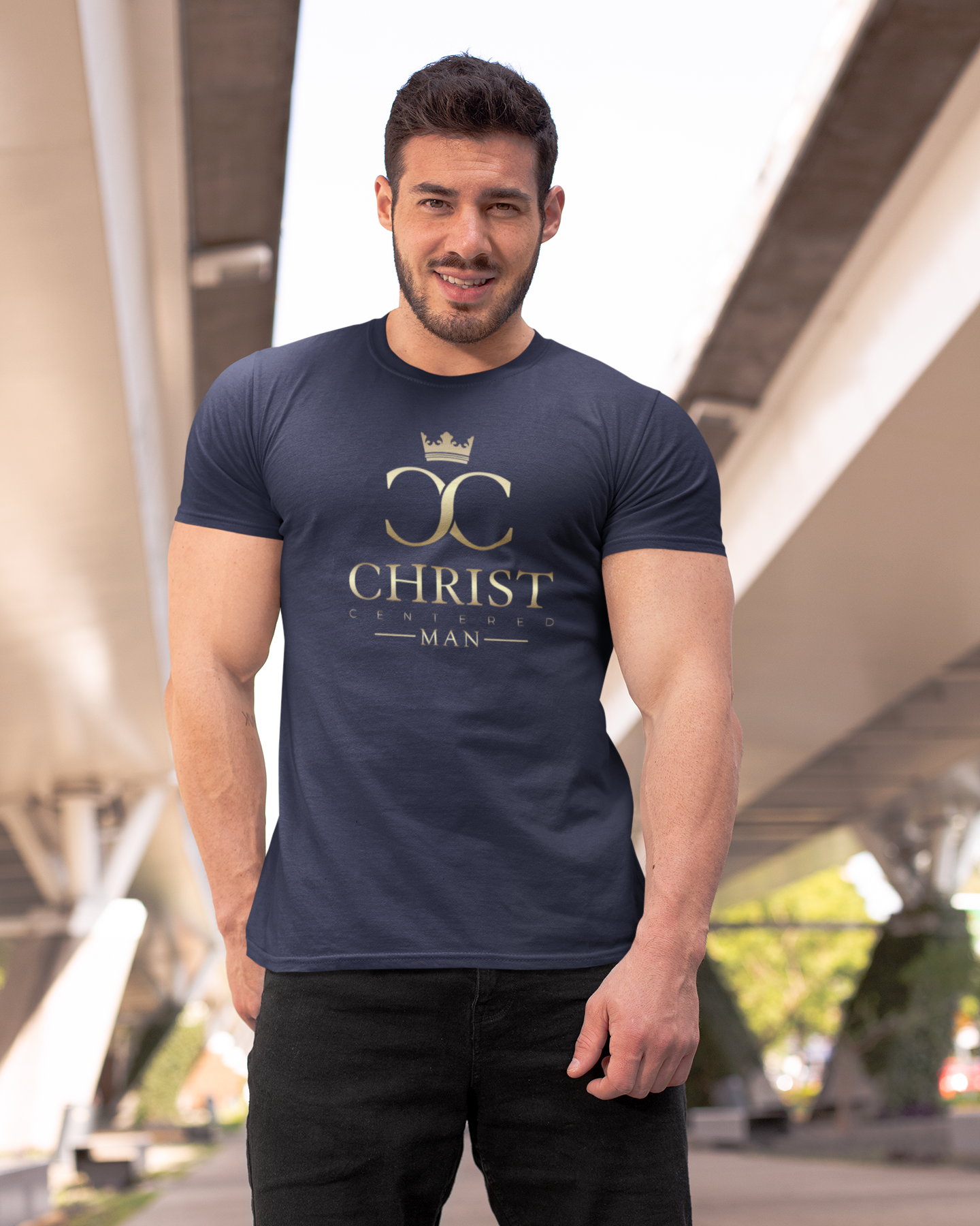 Christ Centered Man: Unisex Softstyle T-Shirt: BOLD AS A LION